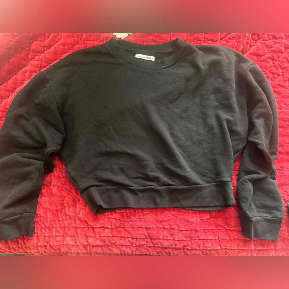 Reformation Black Sweatshirt